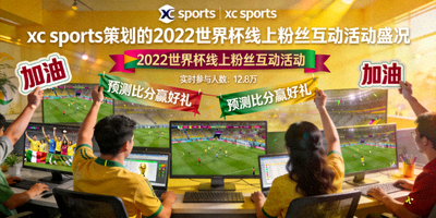 xc sports策划的2022世界杯线上粉丝互动活动盛况